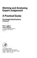 Cover of: Eliciting and Analyzing Expert Judgement by Mary Meyer, Jane Booker