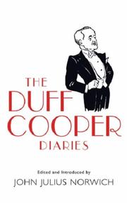 Cover of: The Duff Cooper Diaries