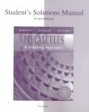 Cover of: Precalculus: A Graphing Approach (Student Solutions Manual)