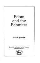 Cover of: Edomand the Edomites