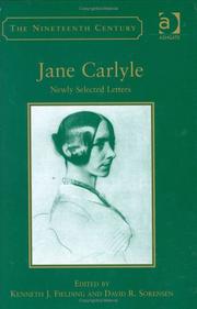 Cover of: Jane Carlyle by Jane Welsh Carlyle