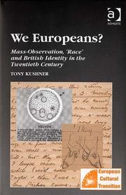 Cover of: We Europeans? by Tony Kushner