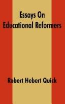 Cover of: Essays on Educational Reformers by Robert Hebert Quick