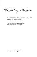 Cover of: The History of the Incas (Joe R. and Teresa Lozano Long Series in Latin American and Latino Art and Culture)