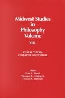Cover of: Ethical Theory, Character and Virtue (Midwest Studies in Philosophy)