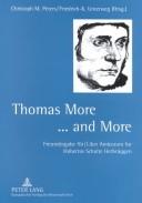 Cover of: Thomas More-- and more: Freundesgabe für/ liber amicorum for Hubertus Schulte Herbrüggen