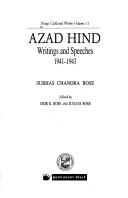 Cover of: Azad Hind by Subhas Chandra Bose
