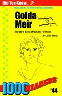 Cover of: Golda Meir | Carole Marsh