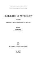 Cover of: Highlights of Astronomy, Volume 9 by Jacqueline Bergeron, Jacqueline Bergeron