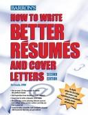 Cover of: How to write better résumés and cover letters | Pat Criscito