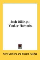 Cover of: Josh Billings: Yankee Humorist