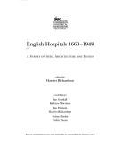 Cover of: English Hospitals (English Heritage) by Harriet Richardson, Ian H. Goodall