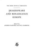 Cover of: Shakespeare and Renaissance Europe