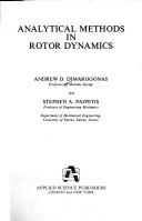 Cover of: Analytical Methods in Rotor Dynamics