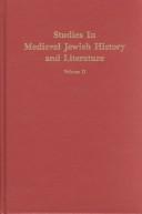 Cover of: Studies in Medieval Jewish History and Literature by Isadore Twersky