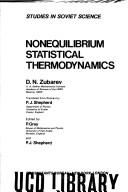 Cover of: Nonequilibrium statistical thermodynamics by Dmitrii Nikolaevich Zubarev