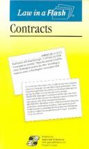 Cover of: Contracts: Law in a Flash
