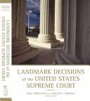 Landmark decisions of the United States Supreme Court by Paul Finkelman, Melvin I. Urofsky