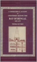 Cover of: Countries Round the Bay of Bengal by Thomas Bowrey, Richard Carnac Temple