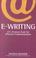 Cover of: E-Writing