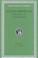 Cover of: Outlines of Pyrrhonism (Loeb Classical Library)