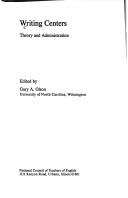 Cover of Writing Centers