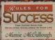 Cover of: Rules for Success