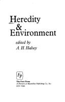 Cover of: Heredity and environment