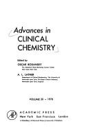 Cover of: Advances in Clinical Chemistry