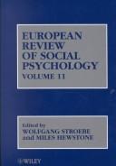 Cover of: European Review of Social Psychology by 