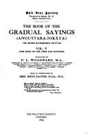 Cover of: The Book of Gradual Sayings by E. M. Hare