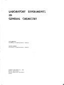 Front cover of Experiments for General Chemistry by Abrash