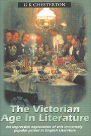 Cover of: The Victorian Age in Literature by Gilbert Keith Chesterton, Gilbert Keith Chesterton