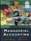 Cover of: Managerial Accounting