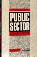 Cover of: An Introduction to Public Sector Management