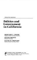 Cover of: Politics and Government in California (Politics & Government in California) by Bernard L. Hyink, Seyom Brown, David H. Provost