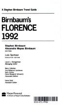 Cover of: Birnbaum's Florence 1992 by Stephen Birnbaum, Alexandra Mayes Birnbaum