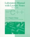 Cover of: Lab Manual w/ Lecture Notes to accompany C++ Program Design