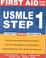 Cover of: First Aid Usmile Step 1