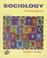 Cover of: Sociology