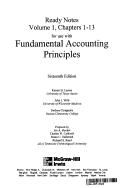 Cover of: Ready Notes, Volume 1, Chapters 1-13 for use with Fundamental Accounting Principles
