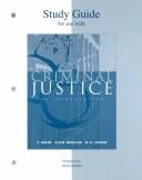 Cover of: Study Guide to accompany Criminal Justice: An Introduction