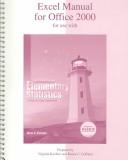 Cover of: Excel Manual T/A Elementary Statistics by Allan G. Bluman, Allan Bluman, Renee Goffinet, Virginia Koehler
