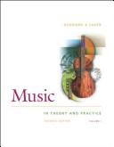 Cover of: Music: In Theory and Practice  by Bruce Benward