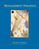 Cover of: Management strategy