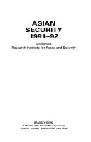 Asian Security by Research Institute for Peace and Security