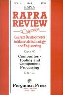 Cover of: Composites-Tooling and Component Processing. by N.G Brain