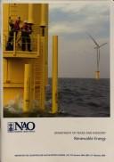 Cover of: Renewable energy: Department of Trade and Industry : report by the Comptroller and Auditor General.