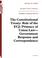 Cover of: Constitutional Treaty Role of the Ecj Primacy of Union Law