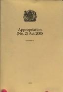 Cover of: Appropriation (No. 2) Act 2005 | 